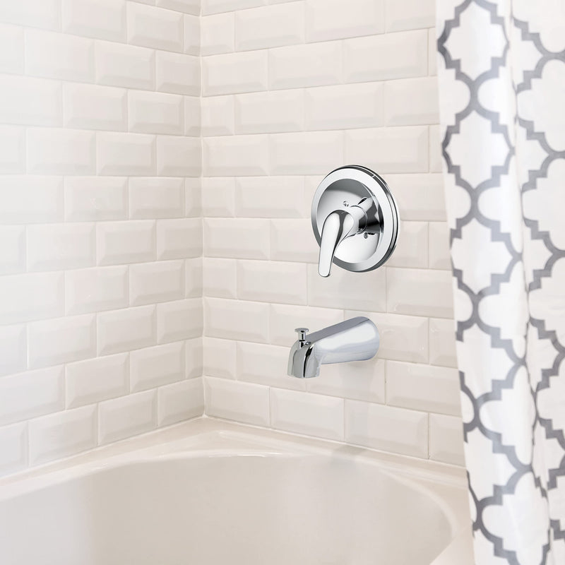 Design House 595058 Middleton II Transitional Escutcheon and Single Handle for Bathroom, Polished Chrome