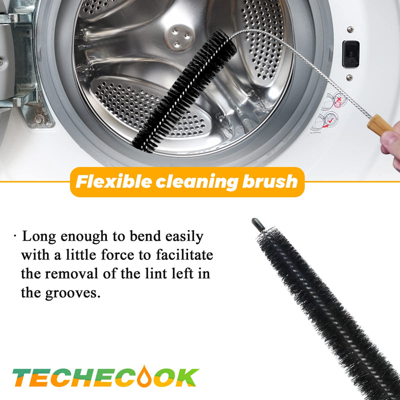 GTD42EASJ2WW GTD33EASK0WW GTX22EASK0WW GTD65GBSJ3WS WE03X23881 Dryer Lint Filter with Cleaner Brush Fit for GE Hotpoint Dryer Filter Replacement WE03X23881 Stainless Steel Dryer Lint Screen Filter
