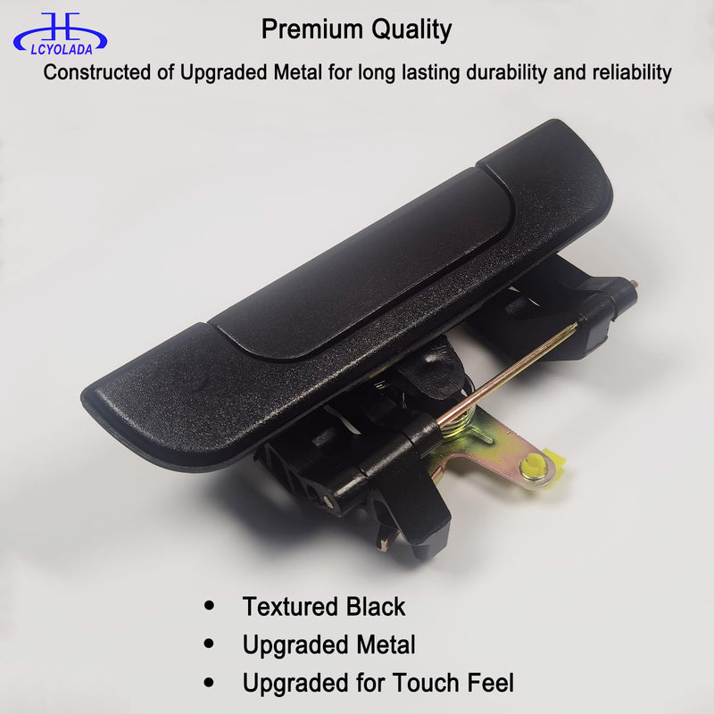 Upgraded Metal Tailgate Handle Latch for Toyota Tacoma Pickup 1995-2004, Replace OEM 6909035010, TO1915102, 79605, Textured Black
