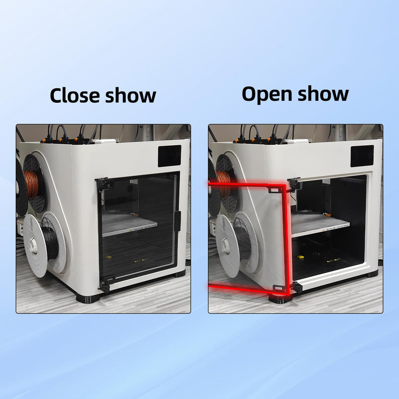 FYSETC Upgraded Metal Parts for Snapmaker-U1 Door: CNC Door Hinge 180/270° Adjustable Easy to Swivel Compatible with Snapmaker U1 3D Printer Not for J1 J1S
