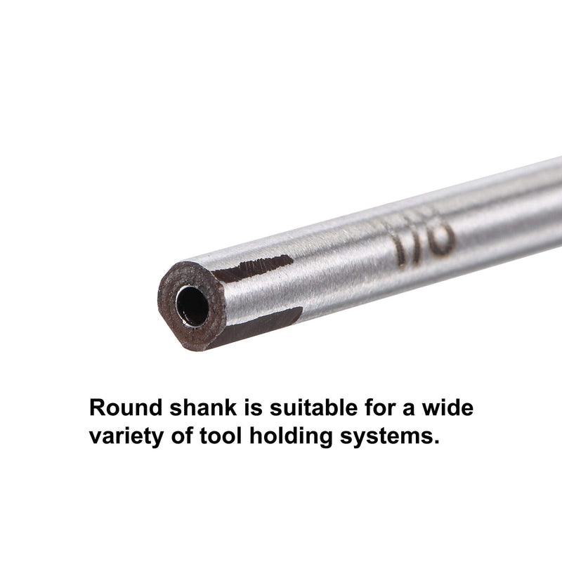 uxcell 1/8" Hand Reamer H8 Accuracy Alloy Tool Steel 6 Flutes Straight Shank Milling Cutter Tool