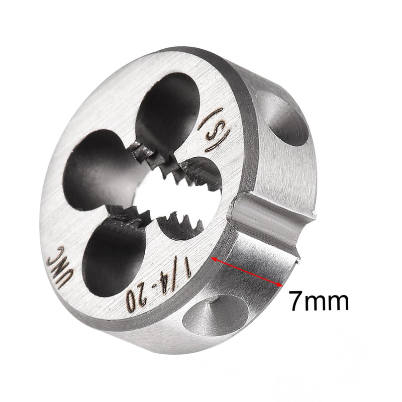 Unifizz 1/4-20 UNC Round Die Machine Thread Right Hand Threading Die Alloy Tool Steel Screw Thread Cutting Die