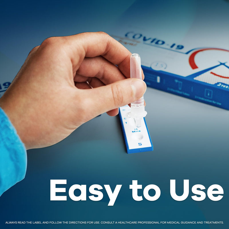 Genabio COVID-19 Antigen Rapid Self-Test Kit (2 Pack) – FDA EUA Authorized | 15-Minute At-Home Results | FSA/HSA Eligible | OTC Nasal Swab – Ages 2+ (1 Pack, 2 Tests) 1 Pack-2 Tests