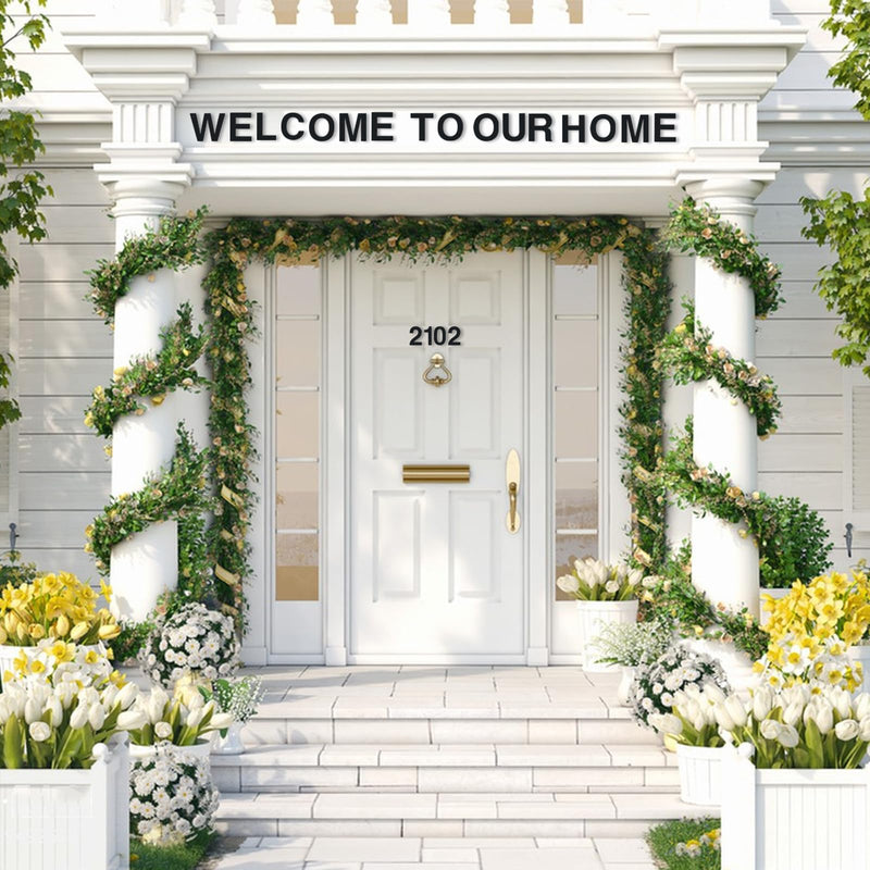 Modern House Numbers for Outside,Mailbox Numbers and Letters,3inch Metal Black Address Numbers,Garden Door Mailbox Decor Number,Custom House Number Sign with Screws (Black-3, 3inch) Black-3
