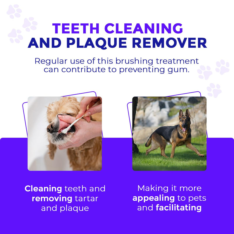 Ayurvedic Brushing Treatment for Pets | Best Oral Hygiene & Bad Breath Eliminator | Dog Breath Freshener for Teeth Cleaning | Teeth Cleaner & Plaque Remover Dog Mouth Spray (Chicken), 4 FL Oz Chicken