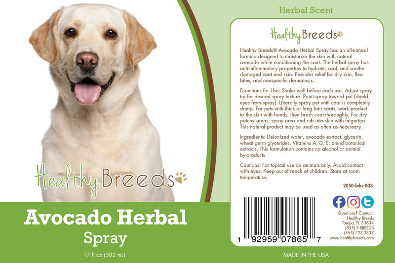 Healthy Breeds Labrador Retriever Avocado Herbal Spray 17 oz
