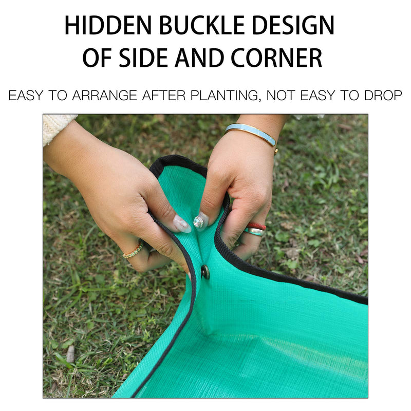 PE Plant Repotting Mat Waterproof, Indoor Succulent Potting, Portable Gardening Transplanting Mat,26.8x26.8 Inch Poly Ethylen(PE) 1S(26.8" x 26.8")