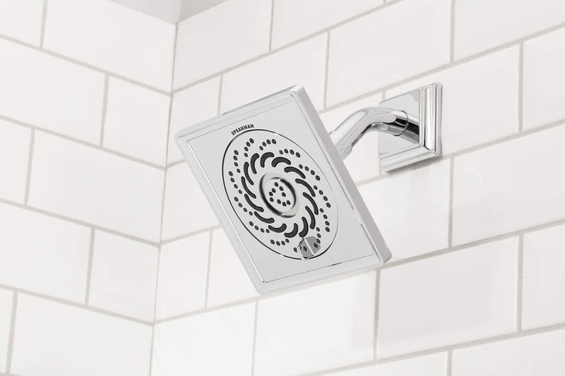 Speakman S-5002-E2 Rainier Exhilaration High Pressure Fixed Shower Head, 2 GPM, Polished Chrome