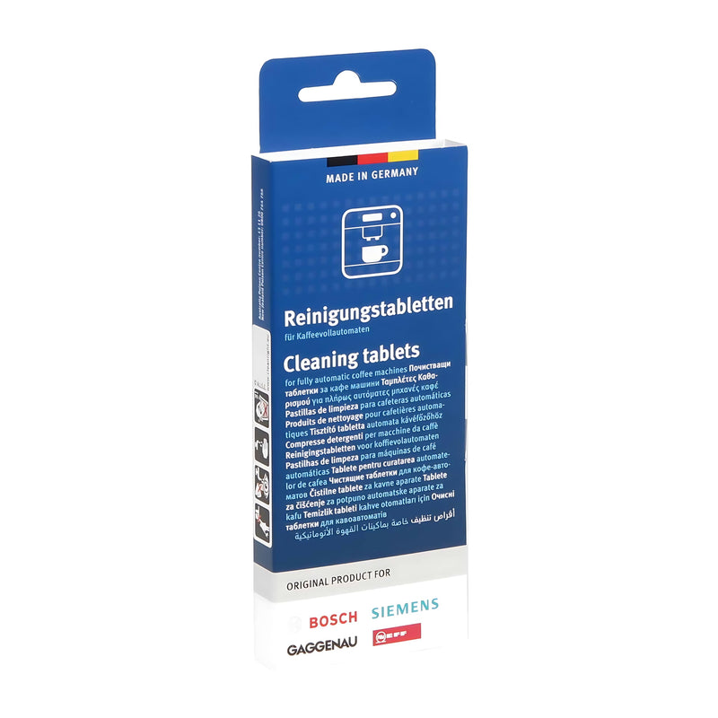 Bosch Cleaning and Maintenance Set for Fully Automatic Coffee Machines - 6 Descaling Tablets + 10 Cleaning Tablets - Removes Limescale & Coffee Residues for Optimal Performance