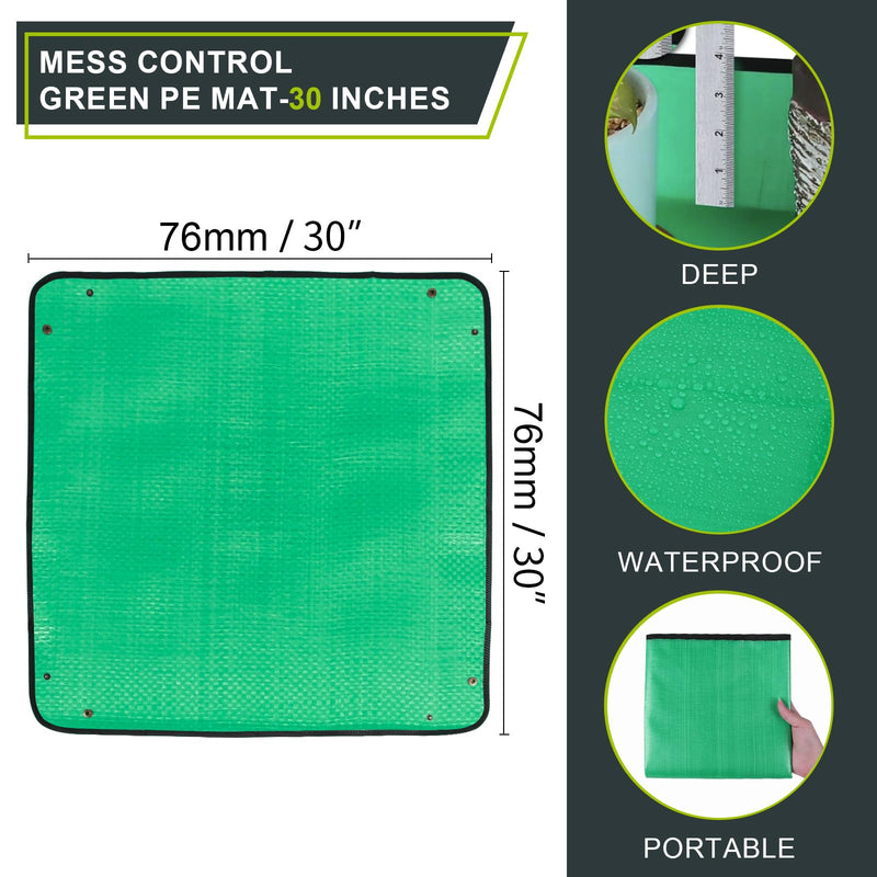 30" X 30" Large Plant Repotting Mat for Indoor Plants Potting Soil, Foldable Waterproof Plant Repotting/Potting Tray, Potting Mat for House Plants Succulents Gardening Tools Gifts for Gardener Medium 30 x 30"