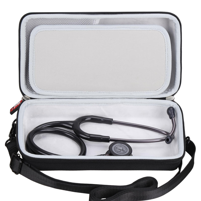 Mchoi Stethoscope Case Compatible with 3M Littmann Classic III Monitoring/Lightweight II S.E/Cardiology IV Diagnostic/MDF Acoustica Stethoscopes and Accessories, Case Only, Grey