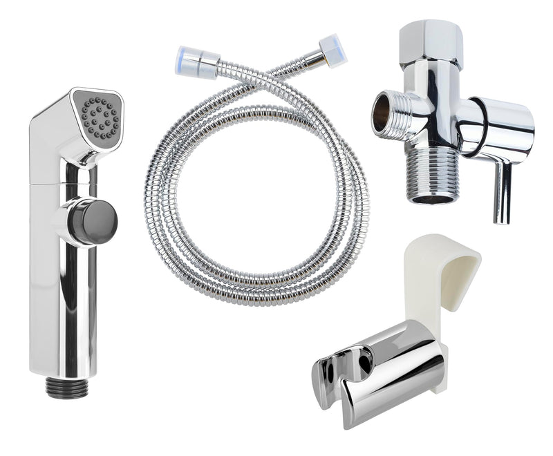 Brondell LES-30 Silver Toilet-Mounted Handheld Bidet Sprayer