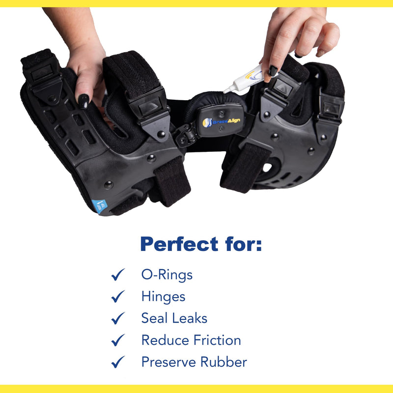 Brace Direct Waterproof Silicone Grease - Premium Joint Lubricant for Unloader Knee Braces for Osteoarthritis - Enhances Brace Performance & Durability