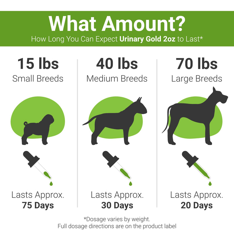 Pet Wellbeing - Urinary Gold for Dogs - Natural Support for Dog Urinary Tract Health 2oz - PawsPlanet Australia