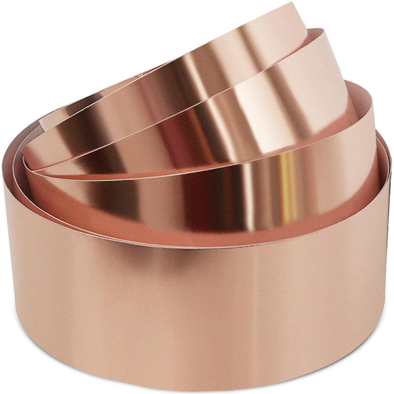 Copper Foil Tape (3inch X 33 FT) with Dual Conductive Adhesive Copper Tape for Guitar, Electrical Repairs, Arts & Crafts, Stained Glass, Paper Circuits, Soldering, Grounding, Home Decor 3inch X 33 FT