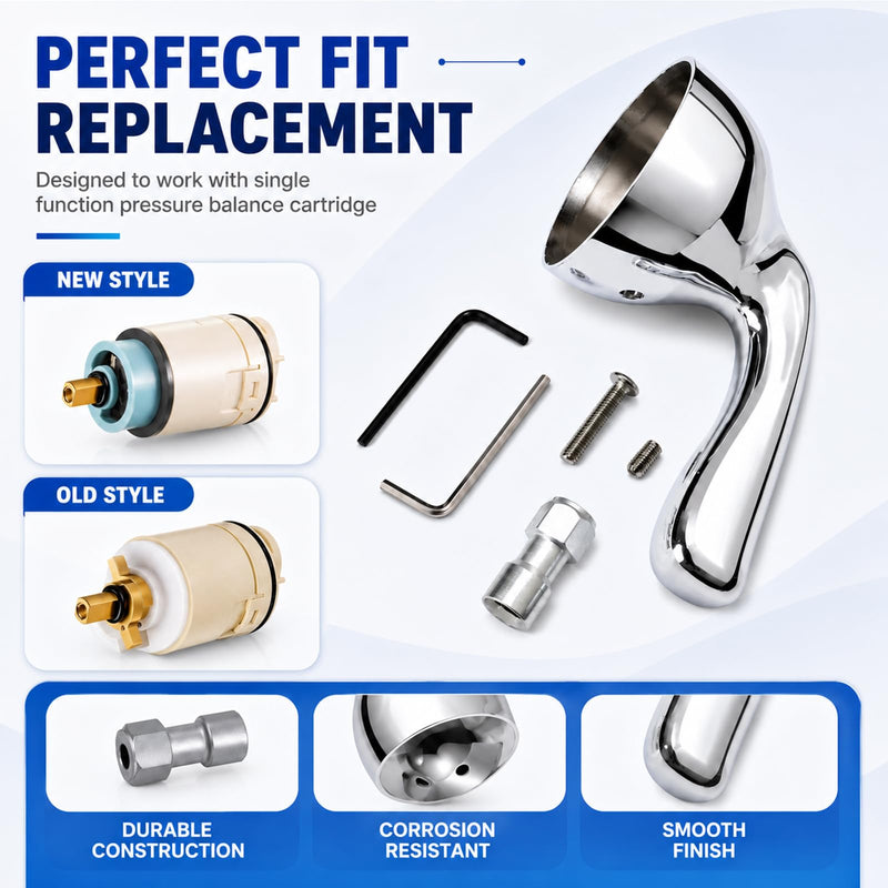 RP74148 Shower Handle Replacement Kit Compatible with Delta (Chrome) Polished Chrome