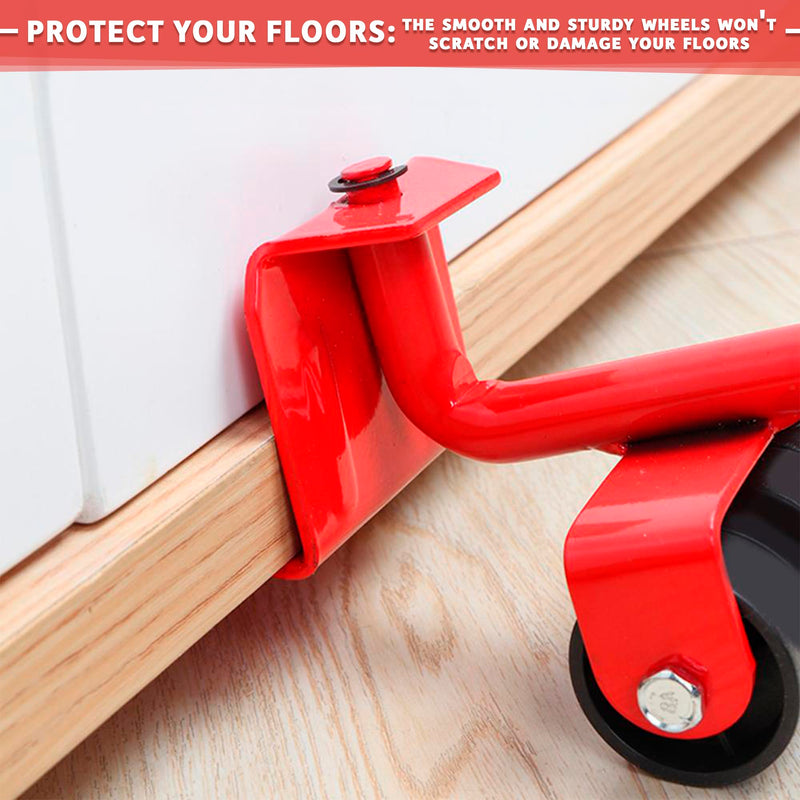 Furniture Moving Sliders Set – Heavy-Duty Moover Tool for Furniture Up to 220 lbs, Non-Scratching Design, Smooth Glide | Protects Floors, Durable, and Easy to Use for Home, Office and Appliance Moving