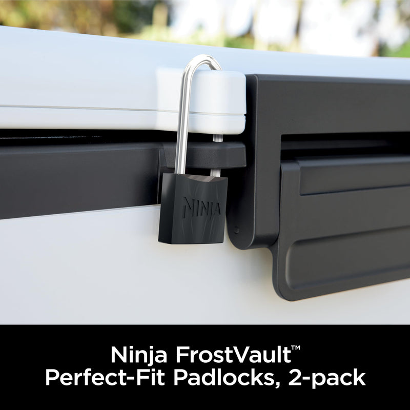Ninja FrostVault Padlocks, 2-Pack, Durable Heavy Duty Hardened Steel Locks with Double Bolt, Designed to Fit Ninja FrostVault