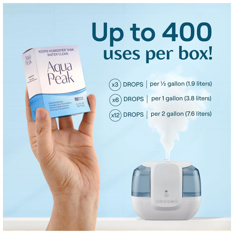 Berkland Aqua Peak Humidifier Drops, 2-Pack - 400+ Uses, Made in USA