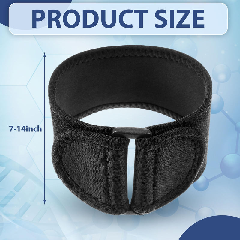 Nuanchu 2 Pcs Ultrasound Probe Cable Brace Black Adjustable Ultrasound Probe Cable Brace Fits Arms Between 7" and 14" Circumference Ultrasound Equipment Cable Management System Ultrasound Therapy