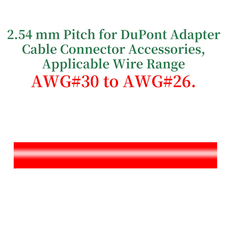 100 Sets / 200 Pieces for Dupont 2.54 mm Pitch 1-Pin Adapter Connector Female Housing Black Socket Terminal Compatible with Wires Cable 30-26 AWG Accessories, Header Crimp Pins Kit 1-Pin Female Black-Single Row