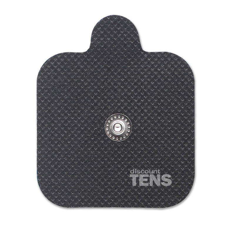 Discount TENS, Compex Easy Snap Compatible TENS Electrodes, 8 Premium Replacement Pads for Compex TENS Units. (2 inch x 2 inch) 2x2 Inch (Pack of 8)