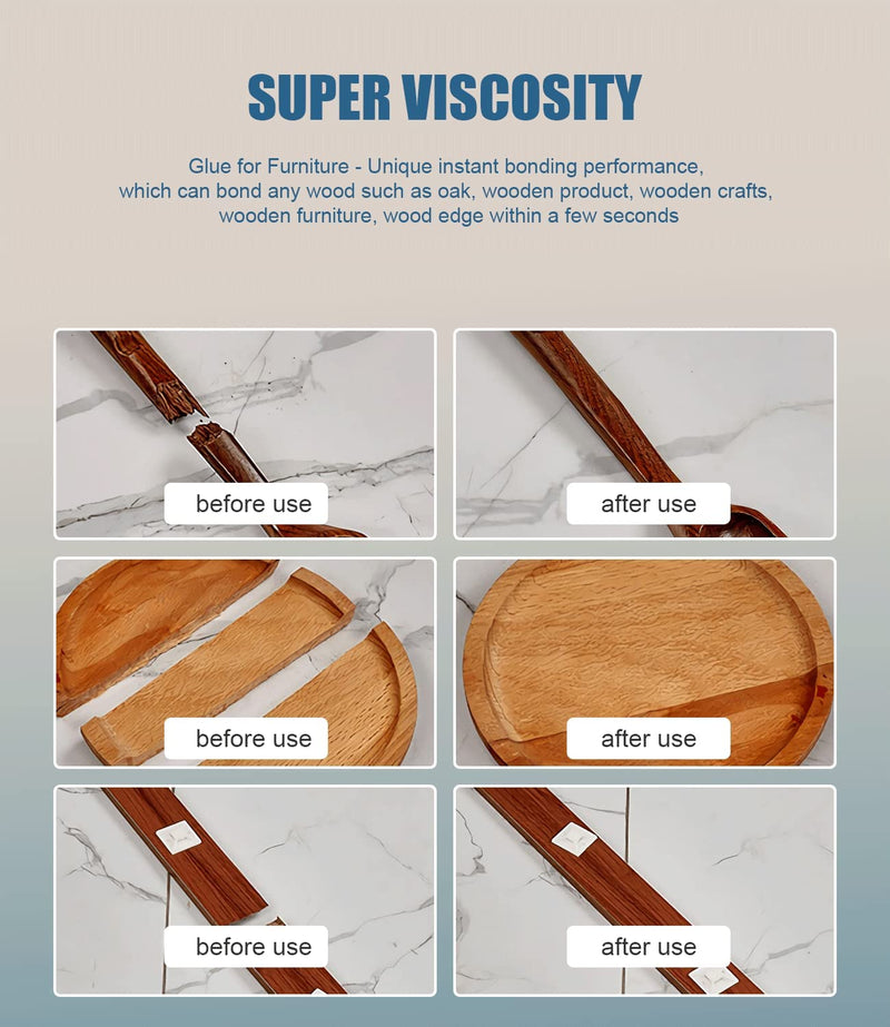 Wood Glue, Wood Adhesive, Instantly Strong Adhesive for bonding Wood, Instant Super Glue for Wood, Oak, Wooden Furniture, Wood Working, Wooden Product, Wooden Crafts, Wood Floor, Wood Edge