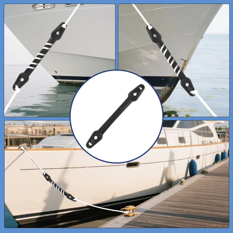 2pcs Boat Mooring Snubber, Heavy-Duty Boat Mooring Snubber Dock Line Accessories Anti-Slip Design Whips with Raised Points Fit for 3/8" - 7/16" (9.5-11mm)