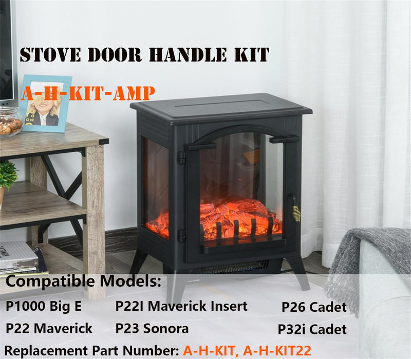 Replacement Breckwell Stove Door Handle Kit: A-H-KIT-AMP