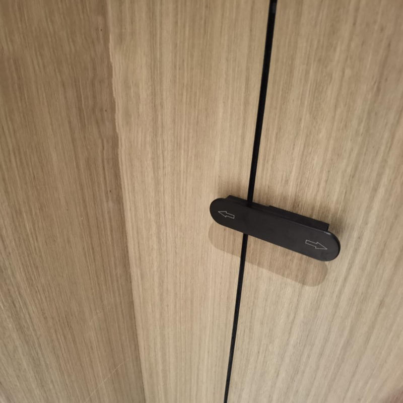Vacant Occupied Bathroom Lock,Door Lock Indicator,Bathroom Toilet Door Lock，Public Toilet Left and Right Push Lock with The Vacant (Green) / Engaged (red) Indicator（Black）