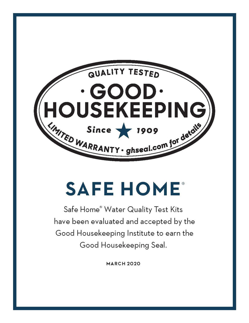 Safe Home® DIY Lead in Drinking Water Test Kit – Advanced Detection to 4 PPB – 5-Minute Test – 3 Levels of Test Results – EPA Lab Certified – Made in The USA – (1 Pack) Single Pack