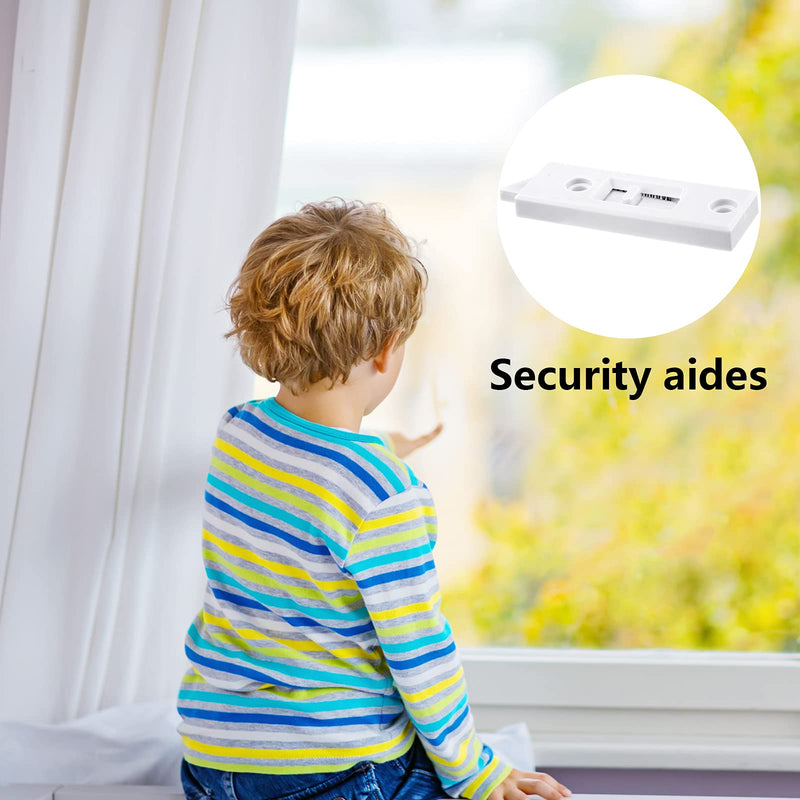 Window Latch Locks Window Parts and Hardware Window Tilt Latch Plastic Construction, Spring Loaded, 2 Inch Hole Center Spacing Sliding Lock Replacement (12 Pieces) 12