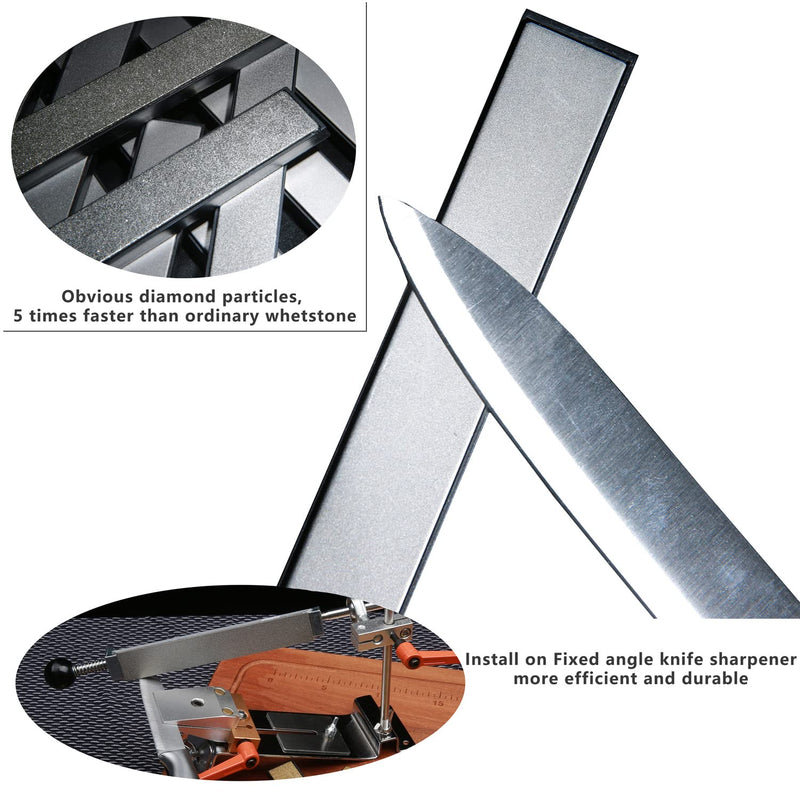 Value pack Diamond Knife Sharpening Stones kit diamond plates Kit Sharpen Knife blades sharp Surface flat Must-haves for Ruixin type sharpeners (#80#200#400#500#600#800#1000#1500#2000#3000) #80#200#400#500#600#800#1000#1500#2000#3000