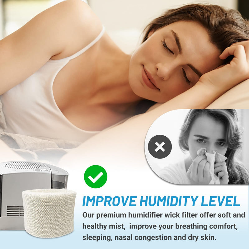 Lemige 3 Pack HC14 Filter E Replacement for Honeywell humidifier HC-14 3 Pack--white