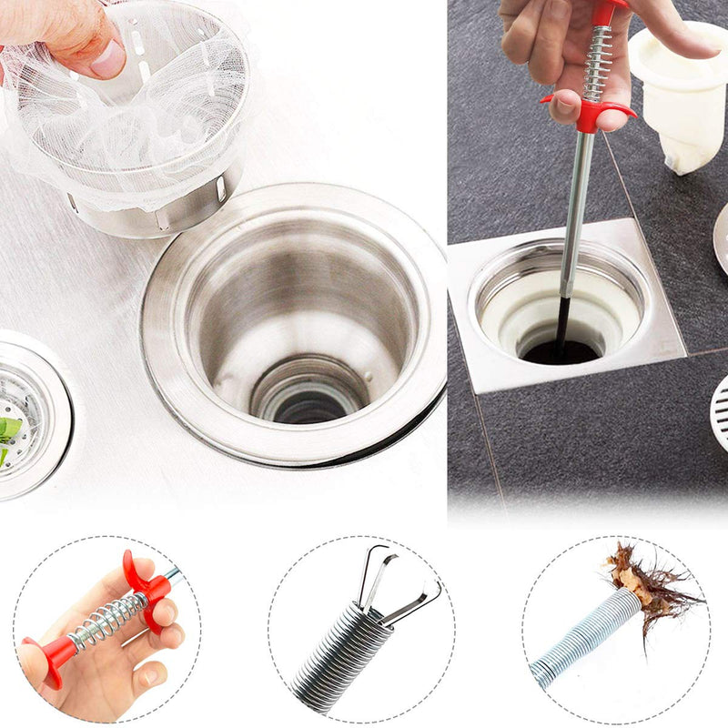 Plumbing Grabber Sink Grabber Flexible Claw Pickup Tool for Litter Pick, Drains, Home Sink, Toilet & Clean Dryer Vents (24inch) 24inch