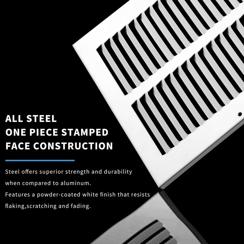 14x8 Vent Cover(Duct Opening Size),Air Return Vent Cover,Flat Vent Cover,Rejillas De Aire Acondicionado para Casa,Return Air Grilles,Outer Dimensions:15.75"Wx9.75"H(14"W x 8"H, Duct Opening) 14"W x 8"H, Duct Opening