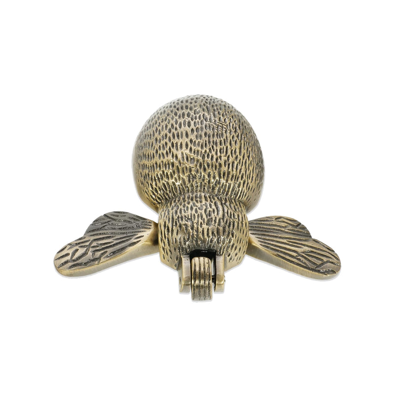 Infinity Decor Solid Brass Bumble Bee Door Knocker in Antique Brass Finish – Premium Quality Hand Door Knocker for Entrance Front Door Furniture