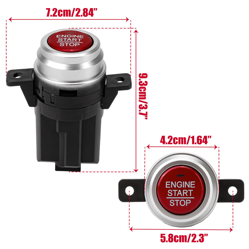 35881-T0A-G02 35881-T0A-G03 Engine Push Button Ignition Key Start Stop Switch Replacement Fit for Honda CRV 2012 2013 2014 2015 2016 2017 2018 Replace 35881T0AG02 35881T0AG03