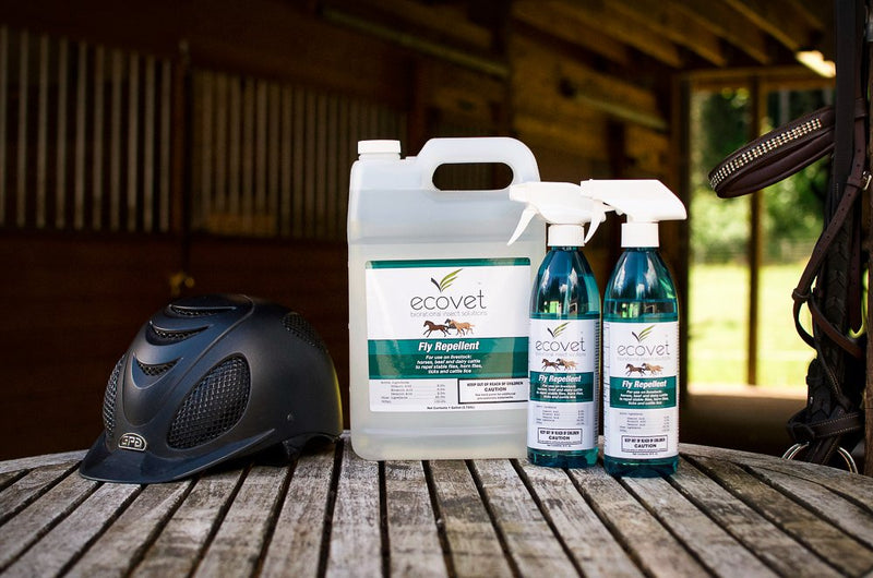 ECOVET Horse Fly Spray Repellent/Insecticide (Made with Food Grade Fatty acids), 18 oz - PawsPlanet Australia