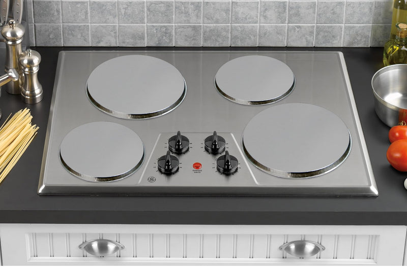 Reston Lloyd Burner Set Electric stovetop, (2) 8" & (2) 10" Covers, Stainless Look Stainless Steel Look