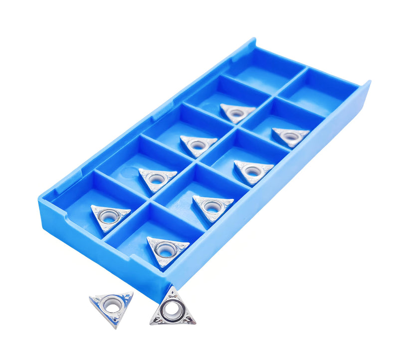 Carbide Inserts for Aluminum TCGT21.51 / TCGT110204-LH for Turning Cutting Tools,10Pcs.