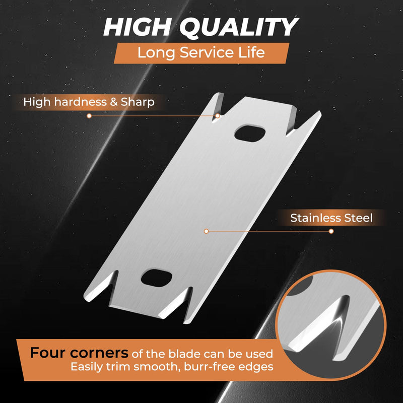 Edge Banding Trimmer for Woodworking & 2PCS Replacement Blades,Edge Corner Planer with Hanging Strap,Edge Banding Cutter,Hand Planer Edge Bander,for Deburring, Chamfering and Trimming with 2PCS replacement blades