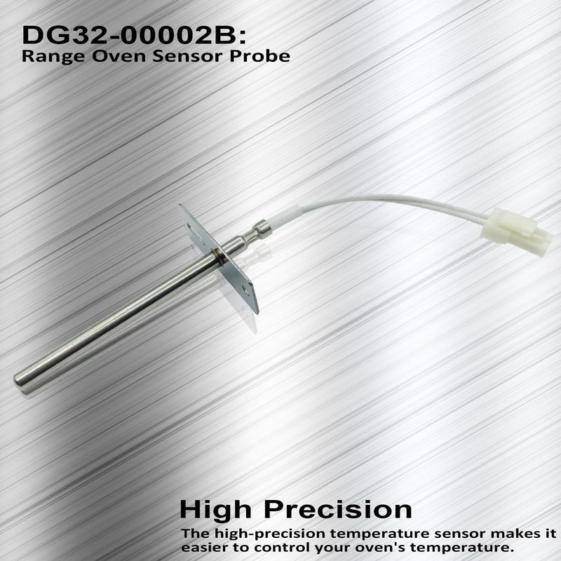 High Precision DG32-00002B EBG61305805 Oven Temperature Sensor Probe - Platinum Resistance Chip - Replacement for Samsung & LG Ovens | Compatible with DG32-00002A, 6322B62214A, PS4240743, PS11732697 Upgraded
