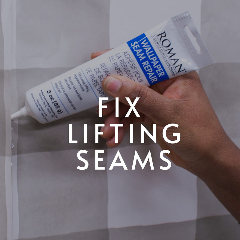 Roman 11015 Wallpaper Helper & 207802LW Seam Repair Adhesive Bundle, 32 & 3 Fl Oz E-Z Hang + Seam Repair Adhesive