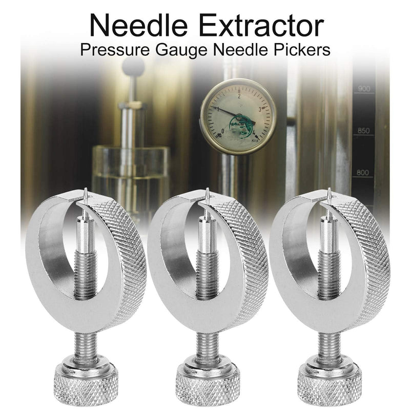 3pcs Pressure Gauge Needle Pickers, Needle Holders Gauge Indicator Needle Extractor Pressure Gauge Repair Tool Needle Remover for Gauge Indicator