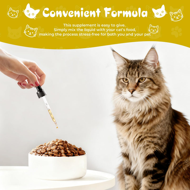 Mange Treatment Cats, Cat Mange & Itchy Skin Relief, Natural Gentle Supplement for Dry Skin, Itchy Skin, Dandruff & Coat Support
