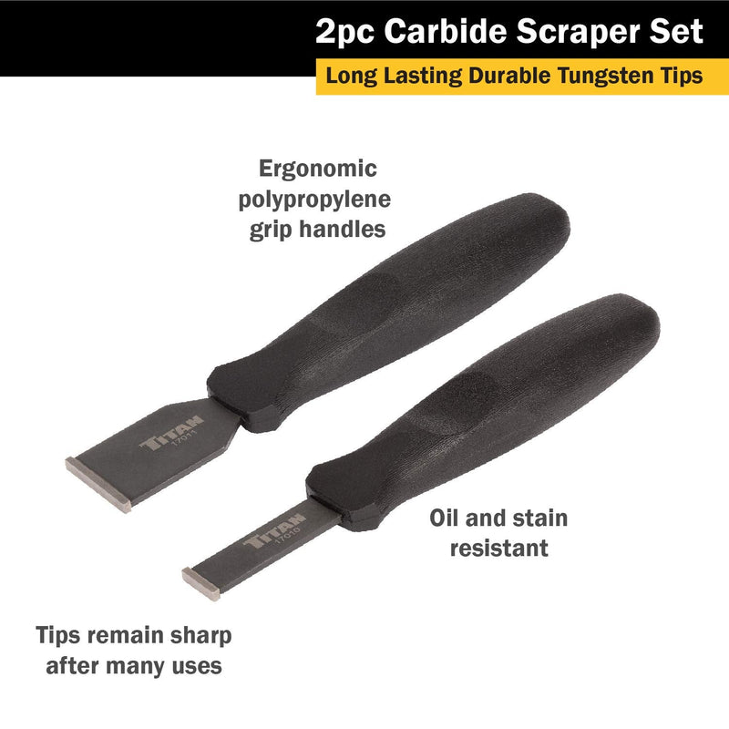 Titan 17016 2-Piece Carbide Scraper Set 2-Piece Set