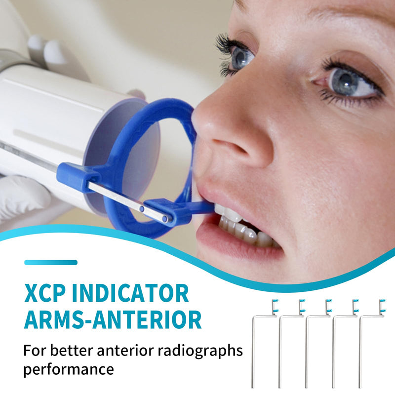 PER4MANCE Dental Anterior Indicator Arms (Pack of 5): Dental X-Ray Sensor Holder BAI Style Blue Color-Coded, Autoclavable