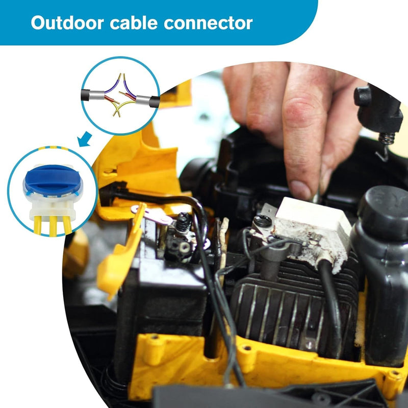 GWHOLE IDC Connector Boundary Wire Connectors 3m 314 Wire Connectors Waterproof Outdoor Wire Connectors 10 Pack