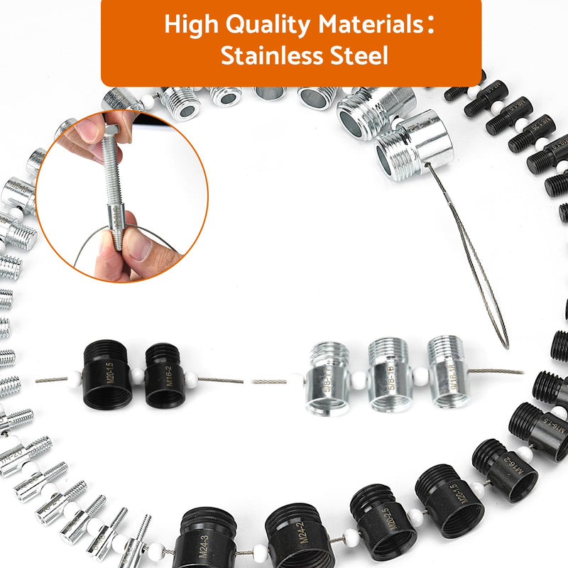 Thread Checker Nut and Bolt Thread Checker 26 Male Female Thread Gauges Thread Gauge Bolt Thread Identifier Bolt Size Finder Thread Checker Standard and Metric Bolt and Nut Identifier Gauge 12 Metric & 14 Inch-26 Thread Gauges